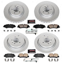 PowerStop Genuine Geomet Coated Rotor and Carbon-Fiber Ceramic Brake Pad Kit