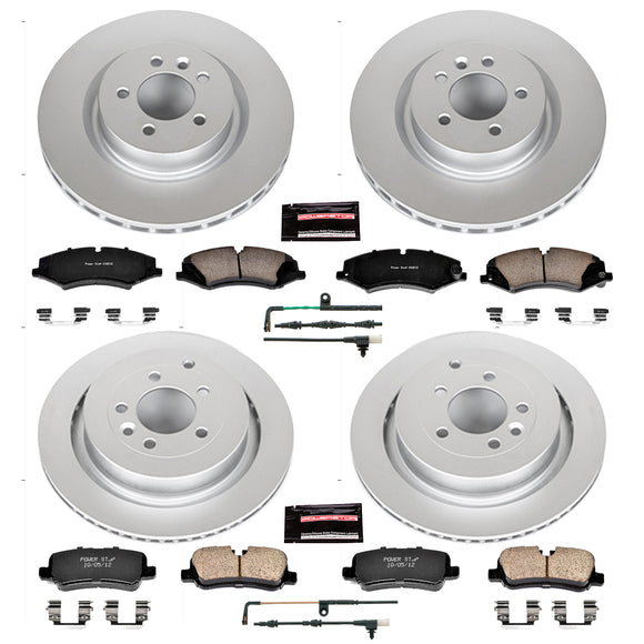 PowerStop Genuine Geomet Coated Rotor and Carbon-Fiber Ceramic Brake Pad Kit