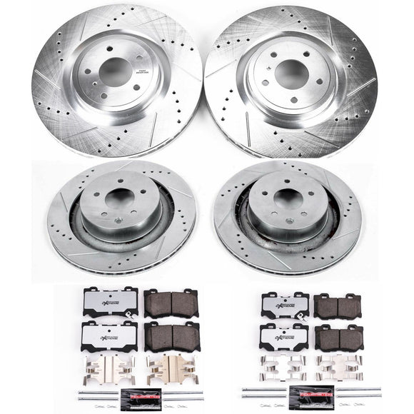 PowerStop Z26 Street Performance Ceramic Brake Pad and Drilled & Slotted Rotor K