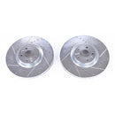 PowerStop Evolution Drilled Slotted Rotors Pair Front For Volvo XC90