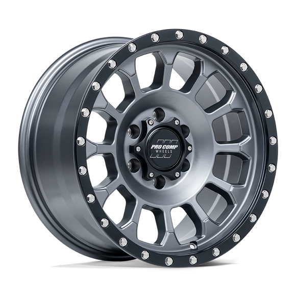 17X8 Pro Comp PA34 Rockwell Gray 6X139.7 6X5.5 ET0 Wheel Rim