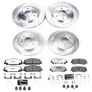 PowerStop Z36 Carbon-Fiber Ceramic Brake Pad with Drilled and Slotted Rotor Kit