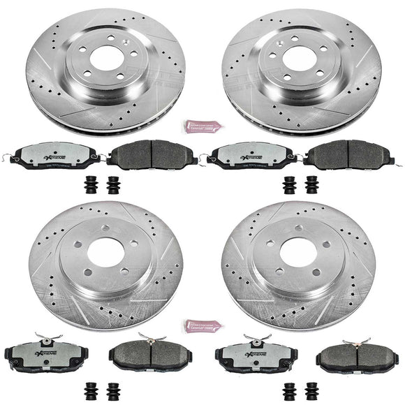 PowerStop Z26 Street Performance Ceramic Brake Pad and Drilled & Slotted Rotor K