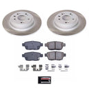 PowerStop Semi-Coated Rotor and Low-Dust Ceramic Brake Pad Kit