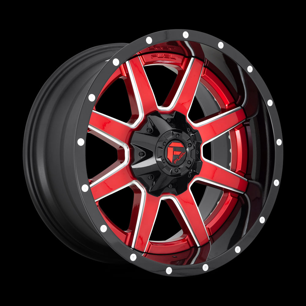 22X12 Fuel D250 Maverick Gloss Red 5X127/5X139.7 ET-44 wheel/rim