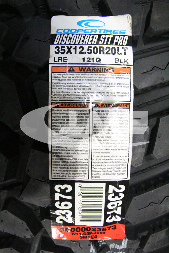 Cooper Discoverer STT Pro Tire(s) 35X12.50R20 LRE BSW 35125020 R20 35X12.50-20