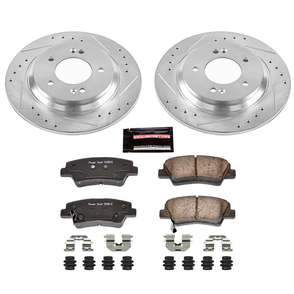 PowerStop Z23 Daily Driver Carbon-Fiber Ceramic Brake Pad and Drilled & Slotted