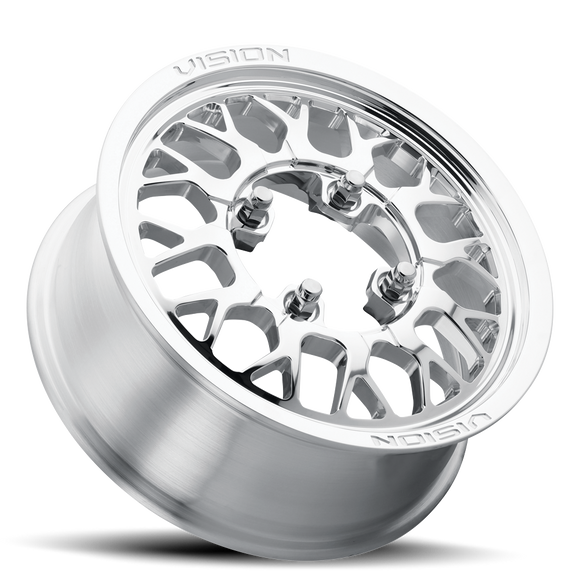 15X10 Vision Storm Polished 4x136 ET0 Wheel Rim