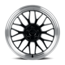 Katana KR06 Glossy Black Machined Lip 5x114.3 ET40 CB73.1 Wheel Rim