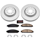 PowerStop Genuine Geomet Coated Rotor and Low-Dust Ceramic Brake Pad Kit