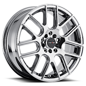 17x7.5 Vision 426H Cross Chrome 5x100 5x114.3 5x4.5 ET40 Wheel Rim