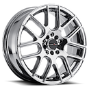 17x7.5 Vision 426H Cross Chrome 5x100 5x114.3 5x4.5 ET40 Wheel Rim