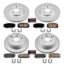 PowerStop Genuine Geomet Coated Rotor and Low-Dust Ceramic Brake Pad Kit