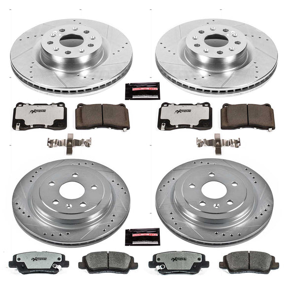 PowerStop Z26 Street Performance Ceramic Brake Pad and Drilled & Slotted Rotor K