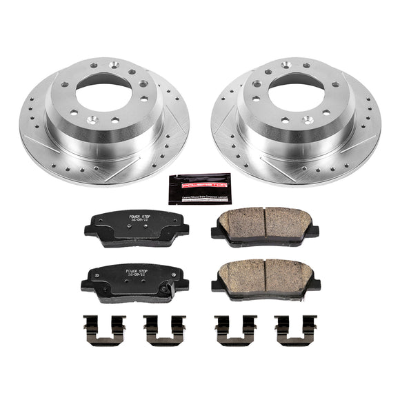 PowerStop Z23 Daily Driver Carbon-Fiber Ceramic Brake Pad and Drilled & Slotted