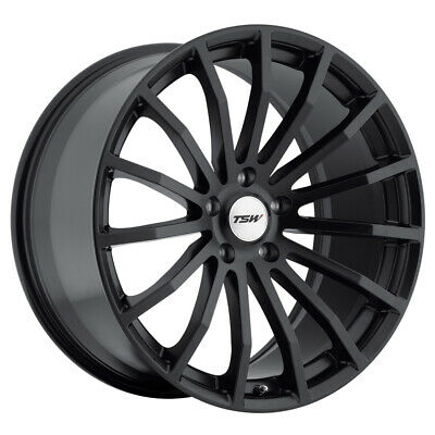 17x8 TSW Mallory Black Wheel/Rim 5x100 5-100 17-8 ET35