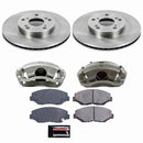 PowerStop OE Stock Replacement Low-Dust Ceramic Brake Pad, Rotor and Caliper Kit