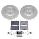 PowerStop Genuine Geomet Coated Rotor and Carbon-Fiber Ceramic Brake Pad Kit
