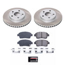 PowerStop Semi-Coated Rotor and Low-Dust Ceramic Brake Pad Kit