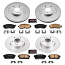 PowerStop Genuine Geomet Coated Rotor and Low-Dust Ceramic Brake Pad Kit