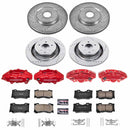 PowerStop Z23 Daily Driver Carbon-Fiber Ceramic Pads Drilled & Slotted Rotor & C