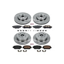 PowerStop OE Stock Replacement Low-Dust Ceramic Brake Pad and Rotor Kit