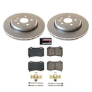PowerStop Genuine Geomet Coated Rotor and Low-Dust Ceramic Brake Pad Kit