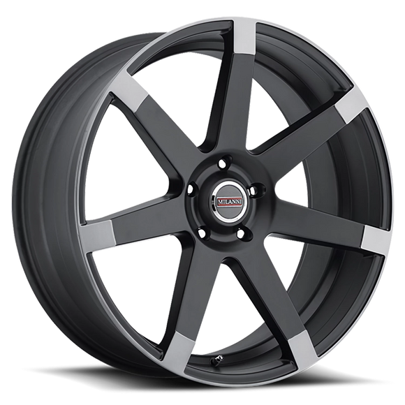 22x9.5 Vision 9042 Sultan Matte Black with Anthracite Spoke Ends 5x115 ET15 CB74