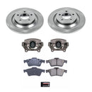 PowerStop OE Stock Replacement Low-Dust Ceramic Brake Pad, Rotor and Caliper Kit