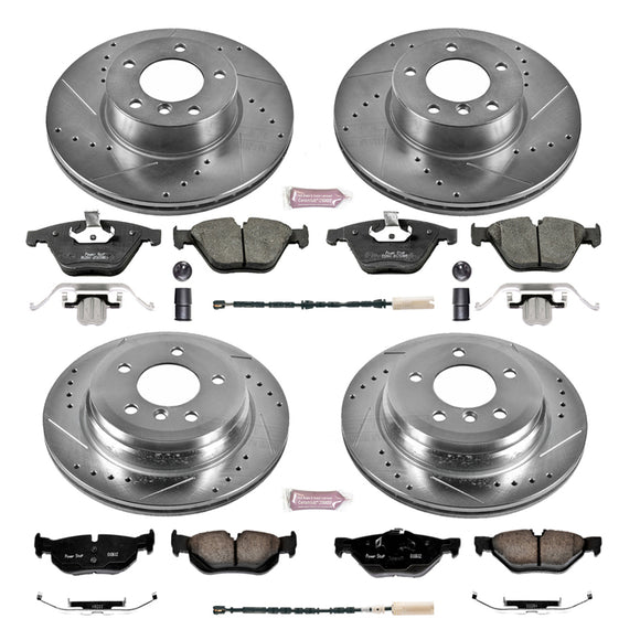 PowerStop Z23 Daily Driver Carbon-Fiber Ceramic Brake Pad and Drilled & Slotted