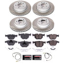 PowerStop Semi-Coated Rotor and Low-Dust Ceramic Brake Pad Kit