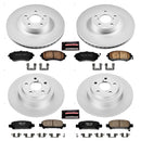 PowerStop Genuine Geomet Coated Rotor and Low-Dust Ceramic Brake Pad Kit