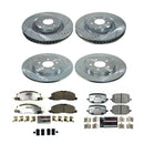 PowerStop Z36 Carbon-Fiber Ceramic Brake Pad with Drilled and Slotted Rotor Kit
