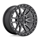 22x9 Fuel Off-Road D680 Rebel Gray 6x135 ET20 CB87.1 Wheel Rim