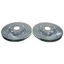 PowerStop Evolution Drilled Slotted Rotors Pair Front For Ford Explorer