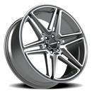 24x9.5 Vision 476 Wedge Gun Metal Machined Face Wheel 6x139.7 ET30 CB78.1