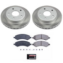 PowerStop Semi-Coated Rotor and Low-Dust Ceramic Brake Pad Kit