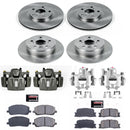 PowerStop OE Stock Replacement Low-Dust Ceramic Brake Pad, Rotor and Caliper Kit