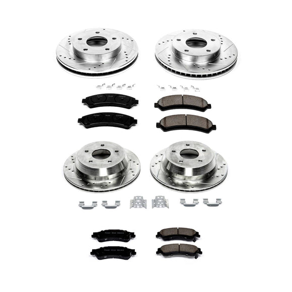 PowerStop Z23 Daily Driver Carbon-Fiber Ceramic Brake Pad and Drilled & Slotted
