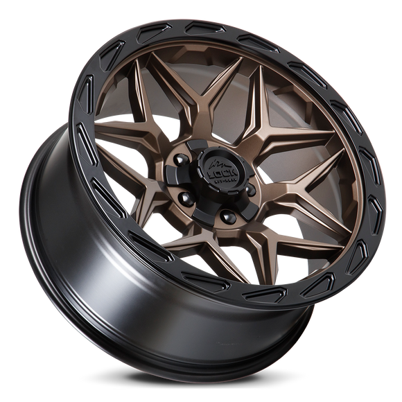 20x9 Lock Off-Road Matrix Bronze Black 5x127 5x139.7 5x5 5x5.5 ET0 Wheel
