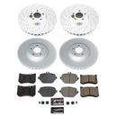 PowerStop Genuine Geomet Coated Rotor and Carbon-Fiber Ceramic Brake Pad Kit