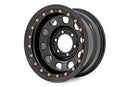 Rough Country Steel Simulated Bead Lock Wheel Black 15x10 5x4.5 ET-39 Rim