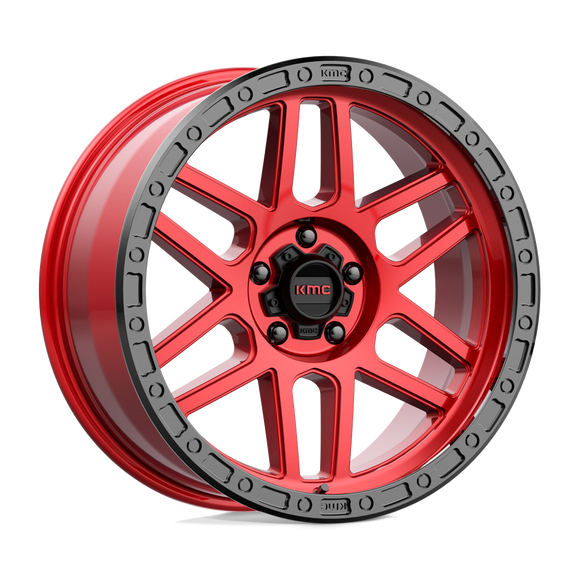 20X9 KMC KM544 MESA Candy Red With Black Lip 5X127 ET0 wheel/rim