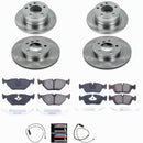 PowerStop OE Stock Replacement Low-Dust Ceramic Brake Pad and Rotor Kit