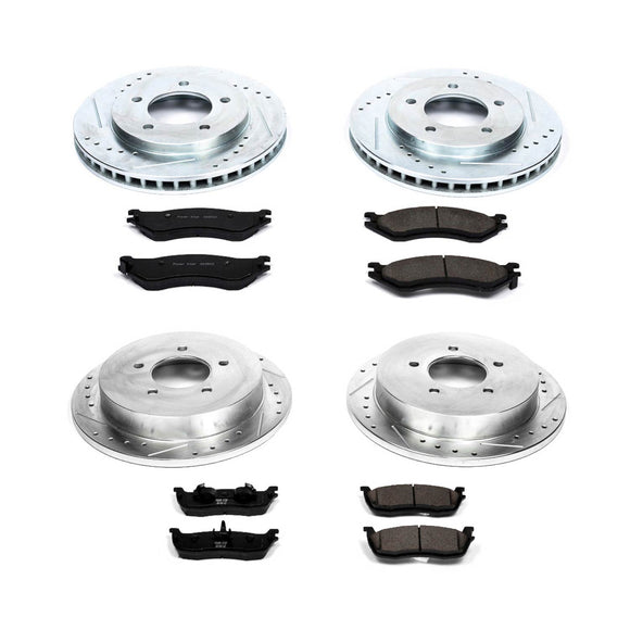 PowerStop Z23 Daily Driver Carbon-Fiber Ceramic Brake Pad and Drilled & Slotted