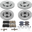 PowerStop OE Stock Replacement Low-Dust Ceramic Brake Pad and Rotor Kit