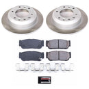 PowerStop Semi-Coated Rotor and Low-Dust Ceramic Brake Pad Kit