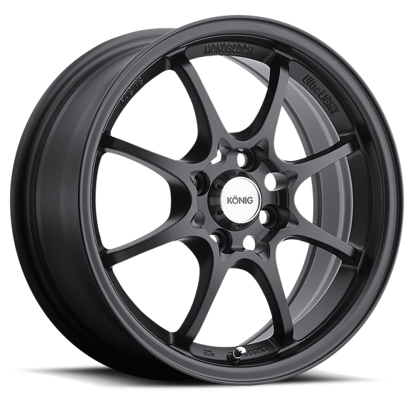 15x6.5 Konig Helium Matte Black 4x100 ET40 Wheel Rim