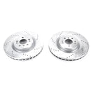PowerStop Evolution Drilled Slotted Rotors Pair Front For Mercedes-Benz ML350