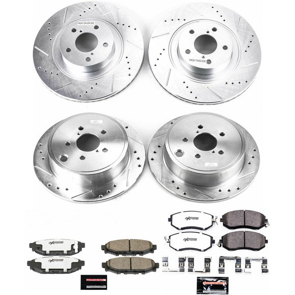 PowerStop Z26 Street Performance Ceramic Brake Pad and Drilled & Slotted Rotor K